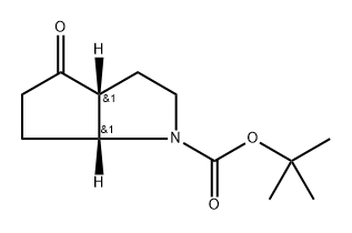(3aR,6aR)-tert-Butyl 4-oxohexahydrocyclopenta[b]pyrrole-1(2H)-carboxylate Structure