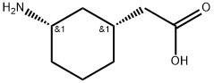 (1R,3S)-3-Aminocyclohexaneacetic acid Structure