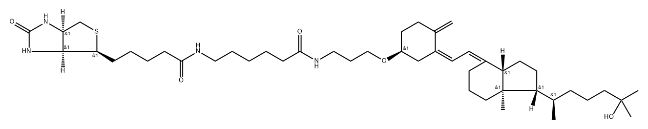 25-OH vitamin D3-LC-Biotin Structure