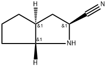 (2S,3aS,6aR)-Octahydrocyclopenta[b]pyrrole-2-carbonitrile Structure