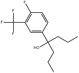 4-Fluoro-α,α-dipropyl-3-(trifluoromethyl)benzenemethanol Structure