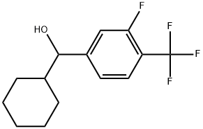 α-Cyclohexyl-3-fluoro-4-(trifluoromethyl)benzenemethanol Structure