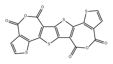 2-(thiophen-2'-yl)-5-(thiophen-2"-yl)thieno[3,2-b]thiophene-3,3,6,3-tetracarboxylic dianhydride Structure