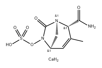 Sulfuric acid, mono[(1R,2S,5R)-2-(aminoca rbonyl)-3-methyl-7-oxo-1,6-diazabicyclo[3.2.1] oct-3-en-6-yl] ester, calcium salt (2:1) Structure