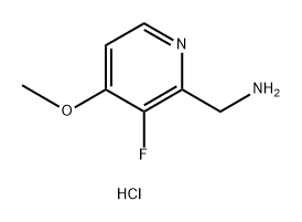 2-Pyridinemethanamine, 3-fluoro-4-methoxy-, hydrochloride (1:1) Structure