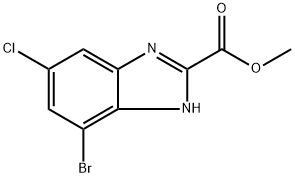 methyl 4-bromo-6-chloro-1H-benzimidazole-2-carboxylate Structure