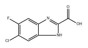 5-Chloro-6-fluoro-1H-benzoimidazole-2-carboxylic acid 구조식 이미지