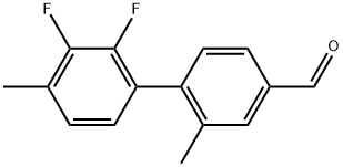 2',3'-Difluoro-2,4'-dimethyl[1,1'-biphenyl]-4-carboxaldehyde Structure