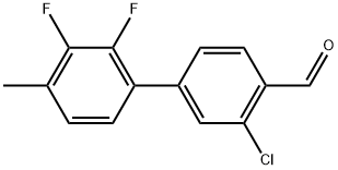 3-Chloro-2',3'-difluoro-4'-methyl[1,1'-biphenyl]-4-carboxaldehyde Structure