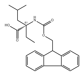 (2S)-2-ethyl-2-({[(9H-fluoren-9-yl)methoxy]carbonyl}amino)-4-methylpentanoic acid Structure