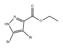 ethyl 4,5-dibromo-1H-pyrazole-3-carboxylate Structure