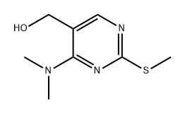 (4-(dimethylamino)-2-(methylthio)pyrimidin-5-yl)methanol Structure