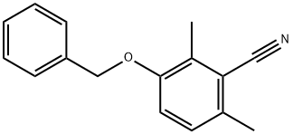 2,6-Dimethyl-3-(phenylmethoxy)benzonitrile Structure