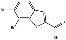 6,7-dibromobenzo[b]thiophene-2-carboxylic acid Structure