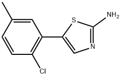 5-(2-Chloro-5-methylphenyl)thiazol-2-amine Structure