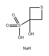 sodium 3-hydroxythietane-3-sulfonate Structure