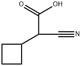 2-cyano-2-cyclobutylacetic acid Structure