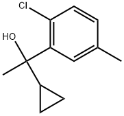 2-Chloro-α-cyclopropyl-α,5-dimethylbenzenemethanol Structure