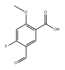 4-fluoro-5-formyl-2-methoxybenzoic acid 구조식 이미지