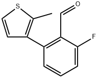 2-fluoro-6-(2-methylthiophen-3-yl)benzaldehyde Structure