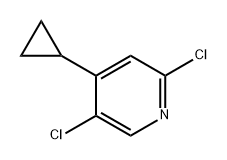 2,5-dichloro-4-cyclopropylpyridine Structure