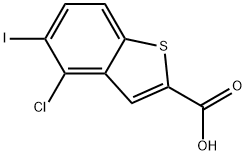 4-chloro-5-iodobenzo[b]thiophene-2-carboxylic acid Structure