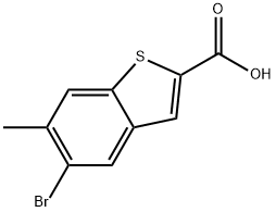 5-bromo-6-methylbenzo[b]thiophene-2-carboxylic acid Structure