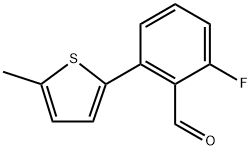 2-fluoro-6-(5-methylthiophen-2-yl)benzaldehyde Structure