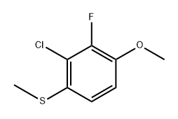 (2-Chloro-3-fluoro-4-methoxyphenyl)(methyl)sulfane 구조식 이미지