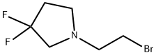 1-(2-bromoethyl)-3,3-difluoropyrrolidine Structure