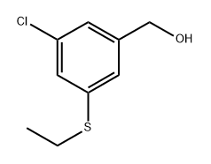 (3-chloro-5-(ethylthio)phenyl)methanol Structure
