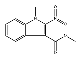 Methyl 2-nitro-1-methyl-1H-indole-3-carboxylate Structure