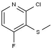 2-Chloro-4-fluoro-3-(methylthio)pyridine Structure