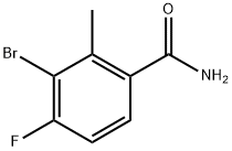 3-bromo-4-fluoro-2-methylbenzamide Structure