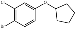 1-Bromo-2-chloro-4-(cyclopentyloxy)benzene Structure