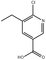 6-Chloro-5-ethylnicotinic acid Structure