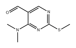 4-(dimethylamino)-2-(methylthio)pyrimidine-5-carbaldehyde Structure