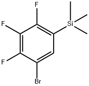 (5-Bromo-2,3,4-trifluorophenyl)trimethylsilane 구조식 이미지