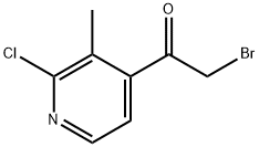 2-Bromo-1-(2-chloro-3-methyl-4-pyridinyl)ethanone Structure