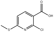 2-chloro-6-(methylthio)nicotinic acid Structure