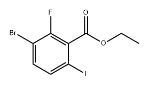 Ethyl 3-bromo-2-fluoro-6-iodobenzoate Structure