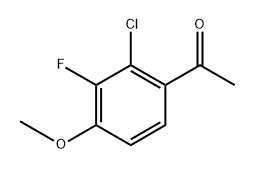 1-(2-Chloro-3-fluoro-4-methoxyphenyl)ethanone Structure