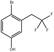 4-BR0M0-3-(2, 2, 2- TRIFLUOROETHYL)PHENOL 구조식 이미지