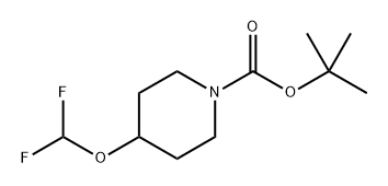 tert-butyl 4-(difluoromethoxy)piperidine-1-carboxylate Structure