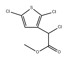 methyl
2-chloro-2-(2,5-dichlorothiophen-3-yl)acetate Structure