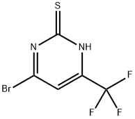 6-Bromo-4-(trifluoromethyl)pyrimidine-2(1H)-thione Structure