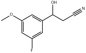 3-Fluoro-β-hydroxy-5-methoxybenzenepropanenitrile Structure