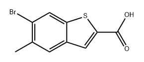 6-bromo-5-methylbenzo[b]thiophene-2-carboxylic acid Structure
