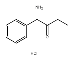 1-amino-1-phenylbutan-2-one hydrochloride Structure