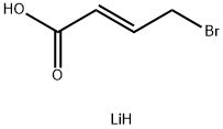 (2E)-4-Bromo-2-butenoic acid lithium salt (1:1) Structure